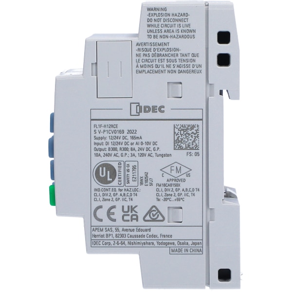 IDEC スマートリレー　FL1F-H12RCA　3台セット IDEC Corporation FL1F-H12RCA Smart Relay, Embedded RJ45 Ethernet