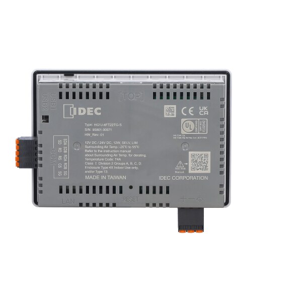 HG1J-4FT22TG-S - HG1J 4.3IN PCAP HMI: COMPACT AND DURABLE