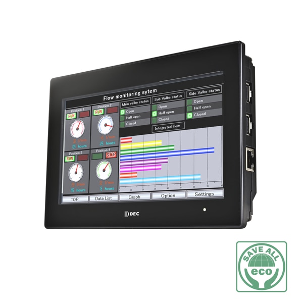プログラマブル表示器 | IDEC Japan HMI、タッチスクリーン XP10BKB/DC