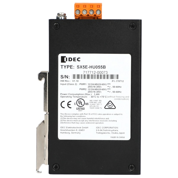 SX5E-HU055B - SX5E形イーサネットスイッチ | IDEC JAPAN